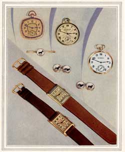 WATCHES, CUFF LINKS, TIE PIN